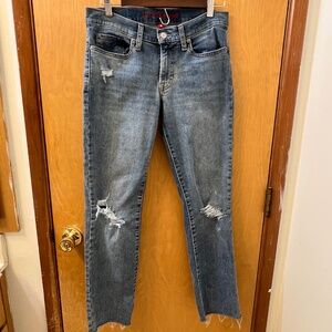 Lucky Brand Mid Rise Straight Sweet distressed Jeans-Size 6/28 ankle